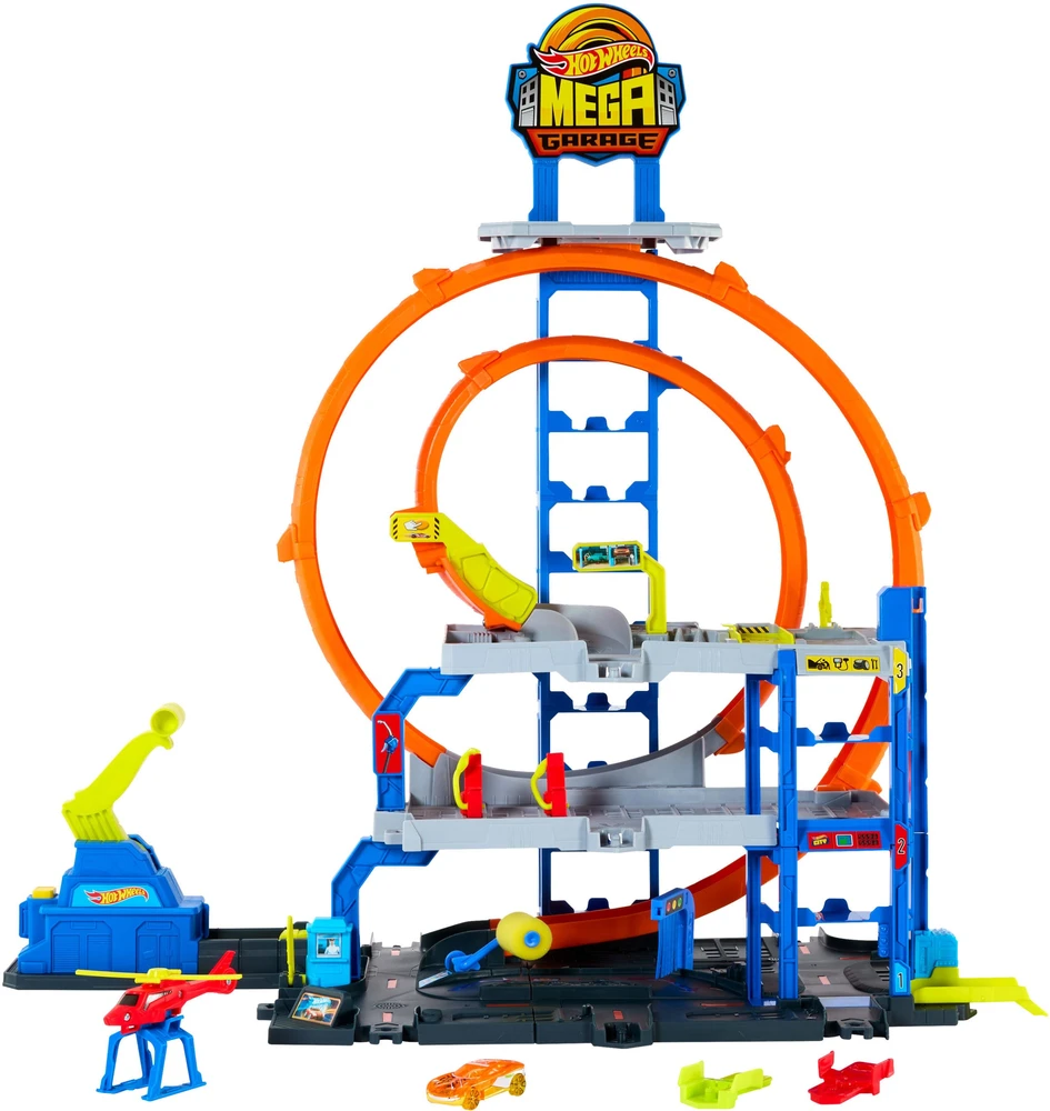 Mattel HOT WHEELS Rinkinys – Mega garažas su kilpomis (JBM74)