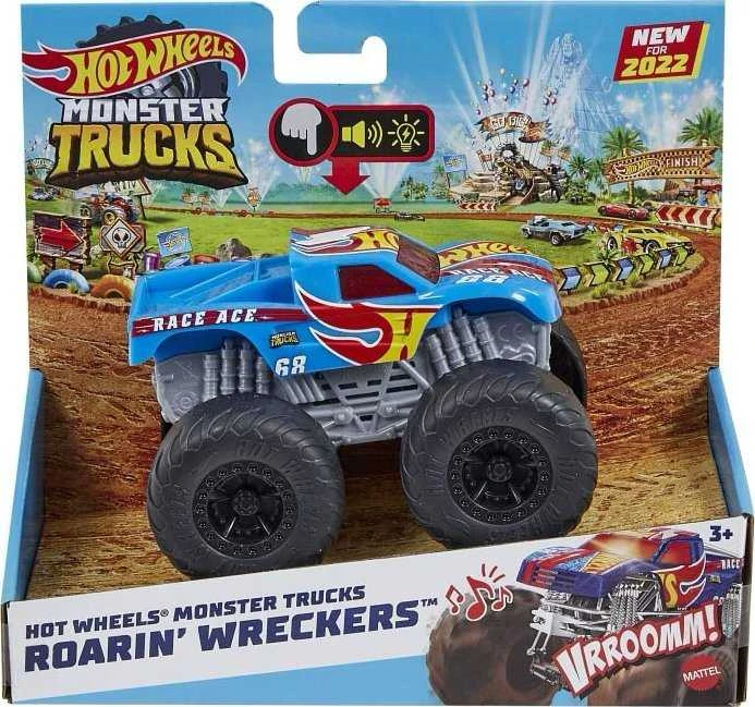HOT WHEELS MONSTR TRUCK automobilis Roarin Wreckers Bone Shaker CU