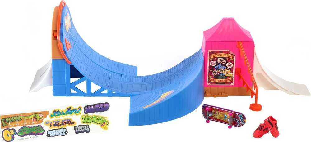 Žaislų rinkinys - Mattel Hot Wheels Riedlenčių pramogų parko nuolydžiai ir trasos
