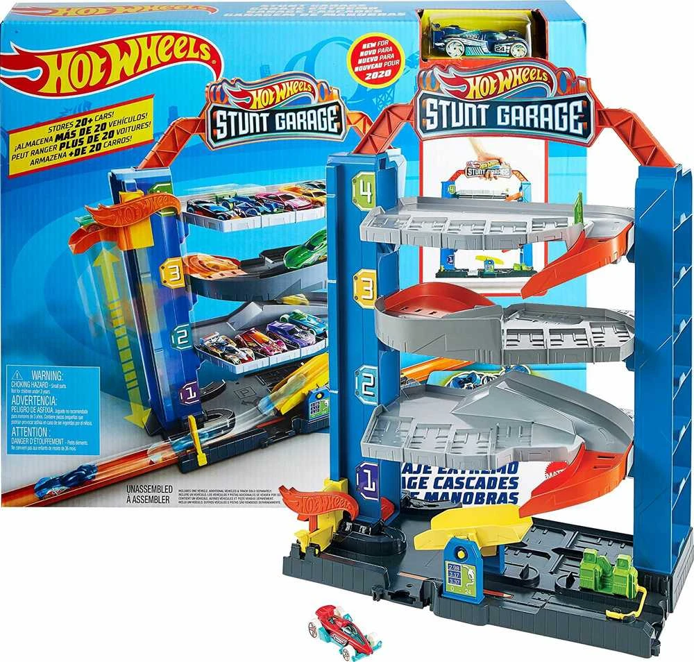 Mattel Hot Wheels garažas su triukais