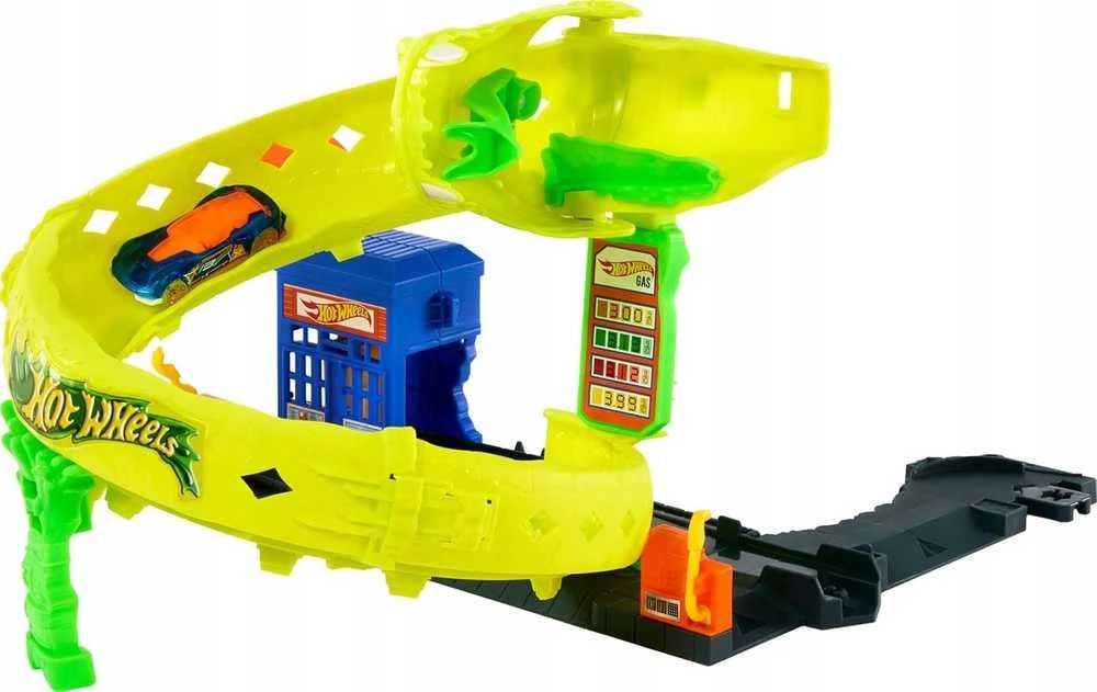 Mattel Žaislinis Hot Wheels City vingiuotas gyvatės trasa
