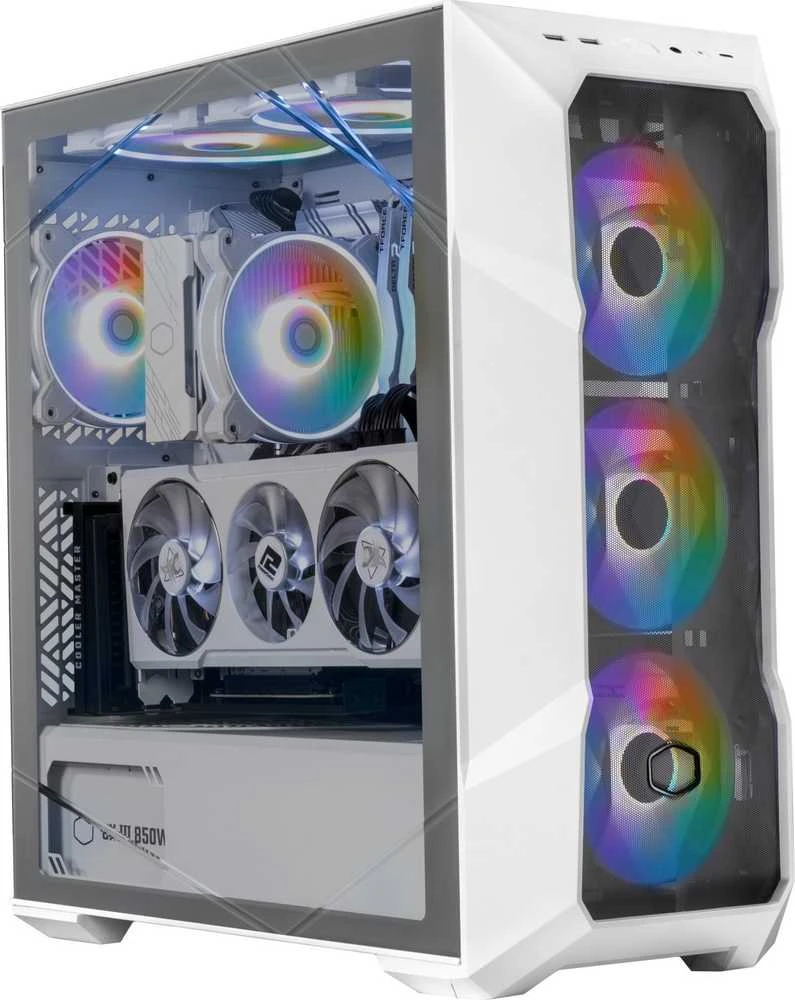 COOLER MASTER PC dėklas MasterBox TD500 V2 Mesh ARGB baltas