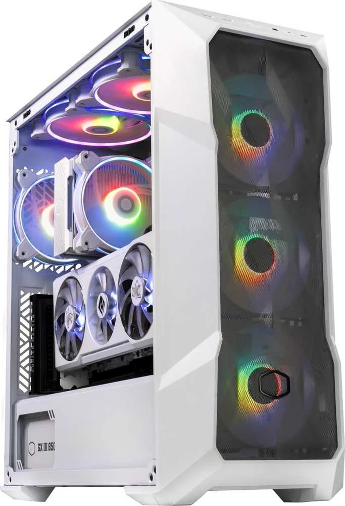 COOLER MASTER PC dėklas MasterBox TD500 V2 Mesh ARGB baltas