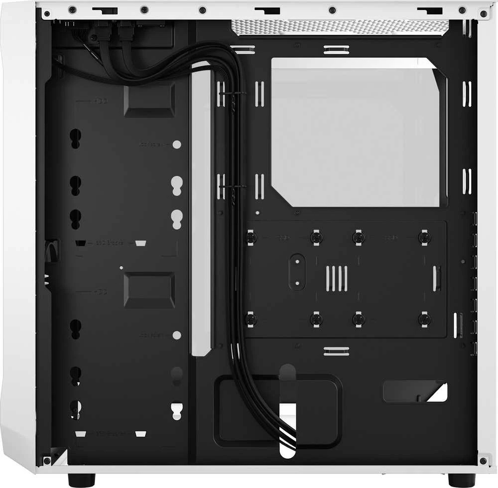 „Fractal Design“ | „Focus 2“ | Šoninis langas | RGB Baltas TG skaidraus atspalvio | Midi bokštas | ATX