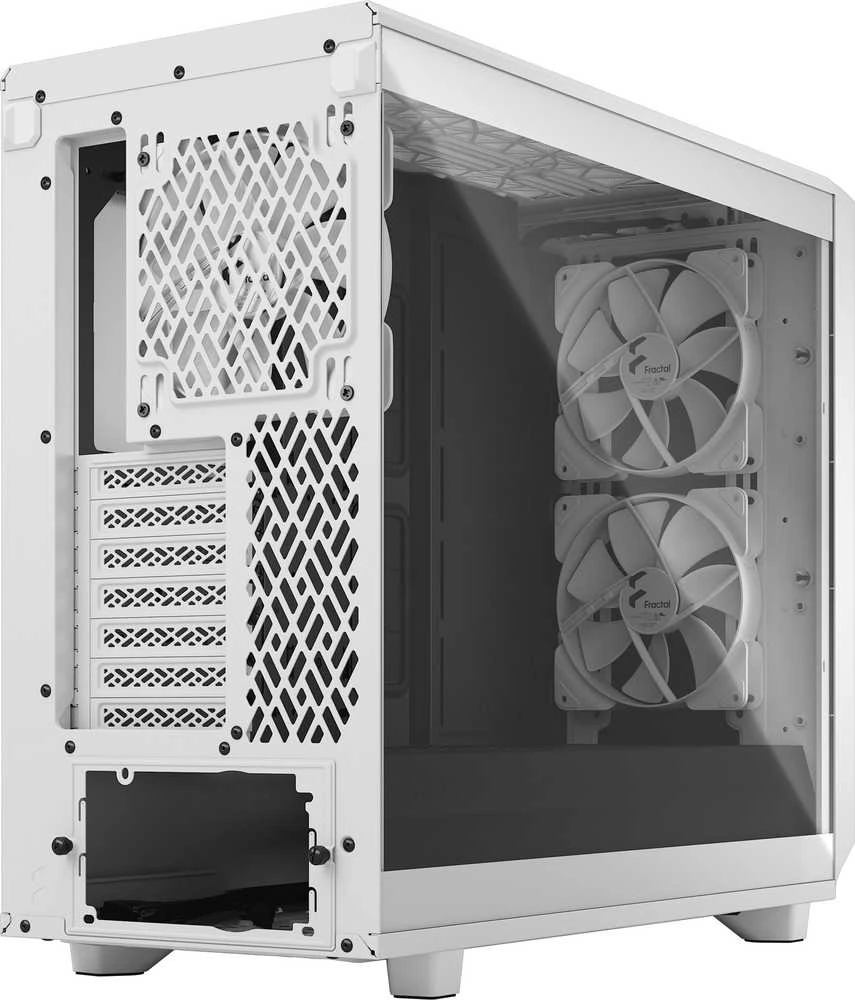 Fractal Design Fraktalų dizainas | Meshify 2 Lite TG Clear | Šoninis langas | Baltas | E-ATX | Įtrauktas maitinimo šaltinis Nr. | ATX