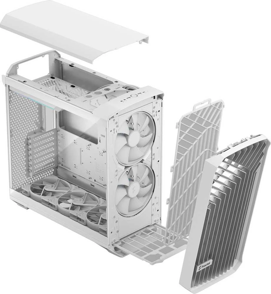 „Fractal Design“ | „Torrent“ | RGB Baltas TG skaidraus atspalvio | ATX