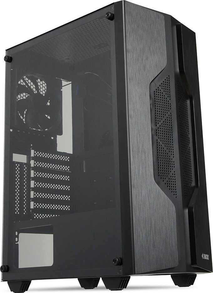 Kompiuterio Korpusas - iBox CETUS 908 Midi Tower ATX, 7 Diskai, Antipirštinis Filtras Juodas