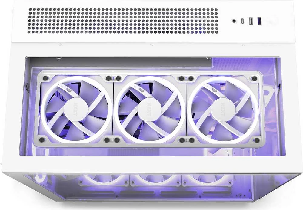 NZXT PC dėklas H9 Elite Midi bokštinis langas baltas