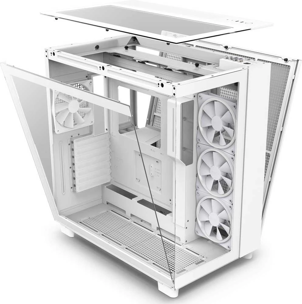 NZXT PC dėklas H9 Elite Midi bokštinis langas baltas