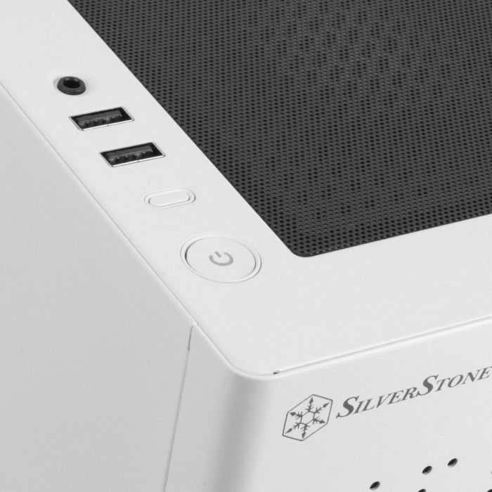 „SilverStone SST–SG16W Mini–ITX“ korpusas – balta