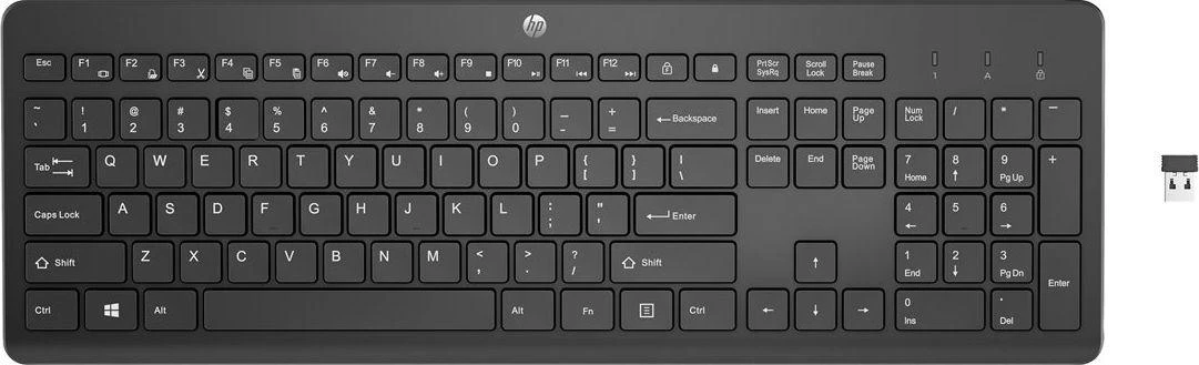 HP 230 Belaidė klaviatūra - Juodas - US ENG