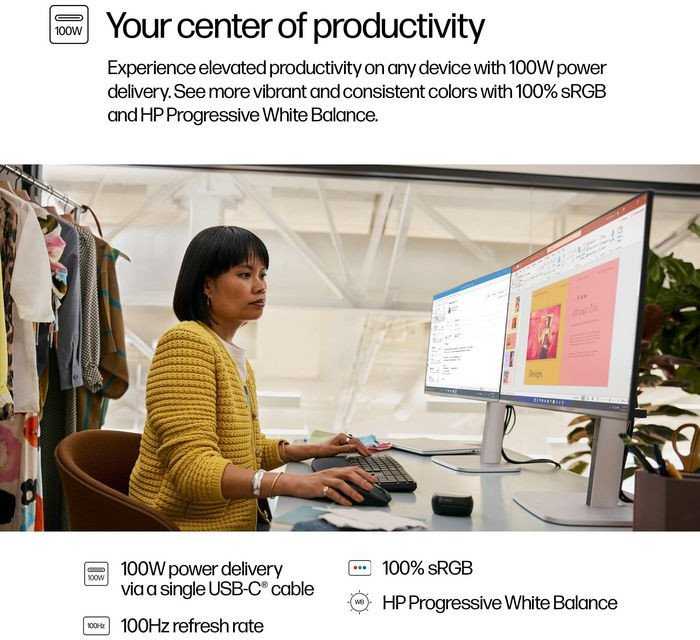 Monitorius HP Series 5 Pro 23.8'' FHD USB-C 524pu (9D9V7E9#ABB)