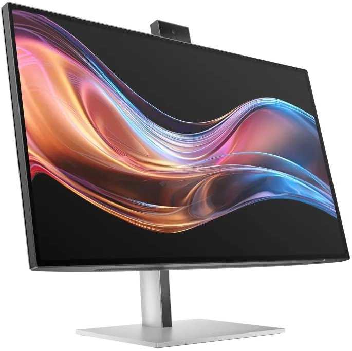 HP serijos 7 Pro 27 colių 4K konferencijų monitorius – 727 pm be PVC, 68,6 cm (27"), 3840 x 2160 pikselių, 4K Ultra HD, LCD, 5 ms, sidabrinis