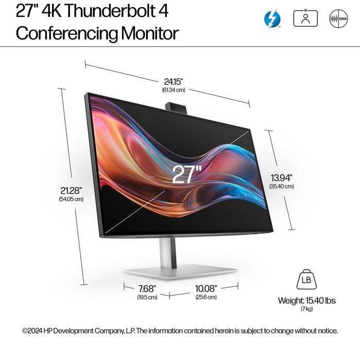 Monitorius HP Series 7 Pro 727pm (8K135E9)
