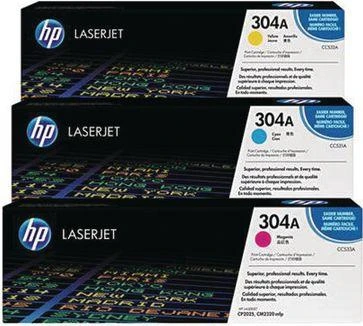 Hewlett Packard (HP) HP 304A, skirtas Color LaserJet CP2025 / CM2320 serijai C,Y,M (kiekvienas 2 800 puslapių)