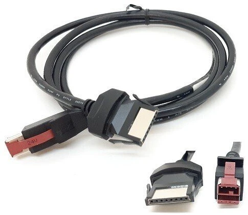 HP 6 ft PUSB (Powered USB) Cable, Juodas
