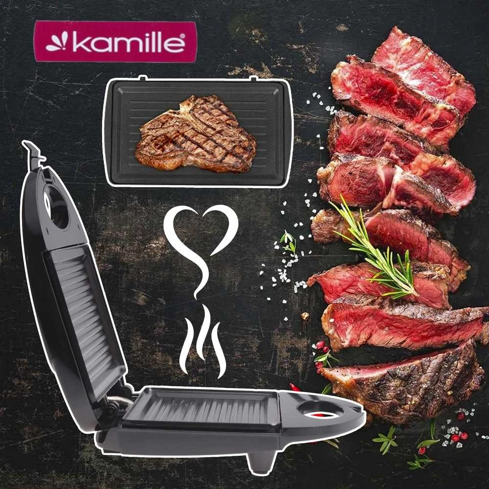 Sumuštinių keptuvas Elektrinis grilius HP Keptuvas 6715 JUODA 800 W GRILL