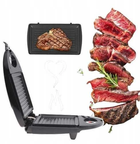 Sumuštinių keptuvas Elektrinis grilius HP Keptuvas 6715 JUODA 800 W GRILL