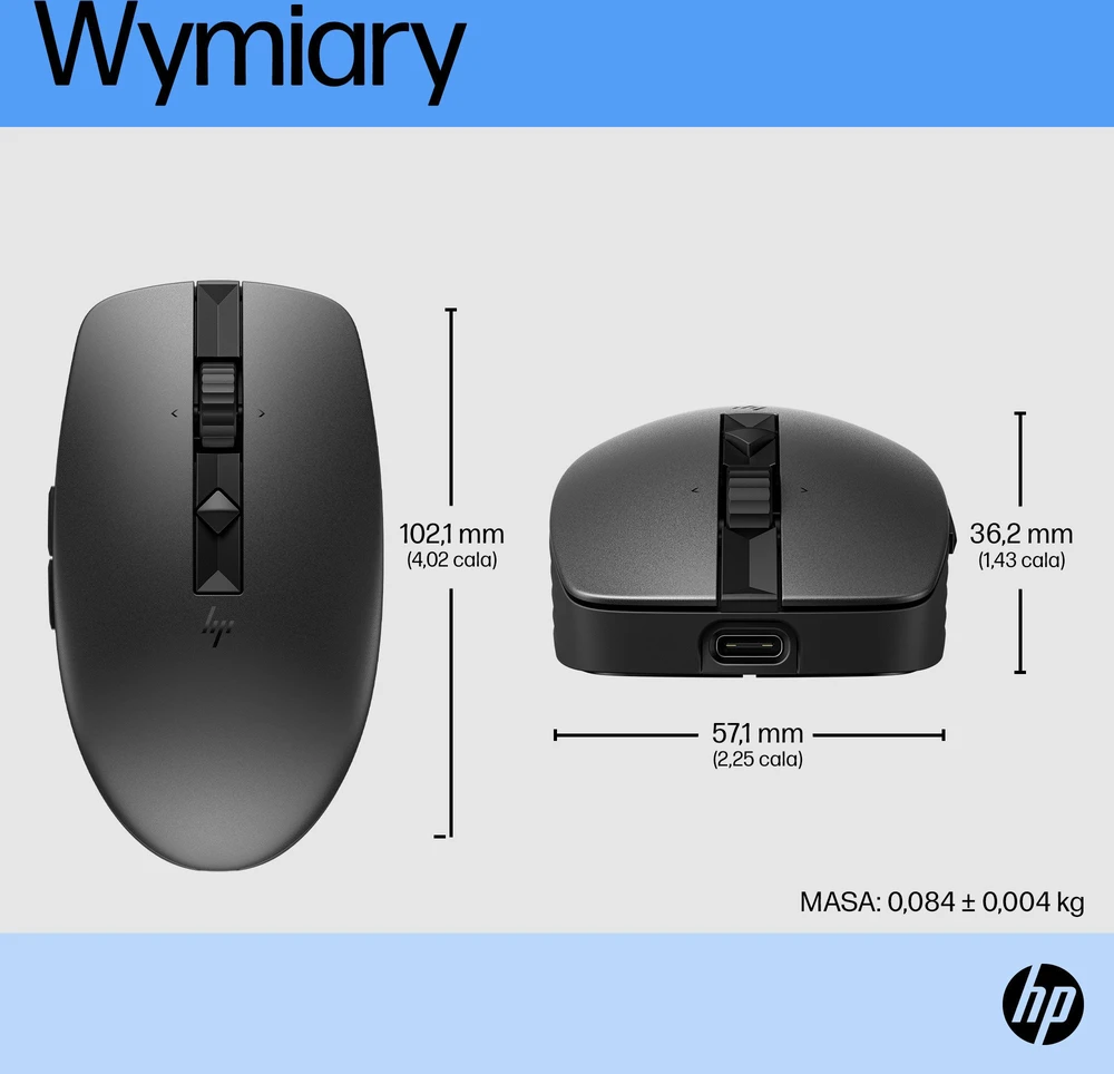 Pelė HP 710 Cicha su możliwością ładowania