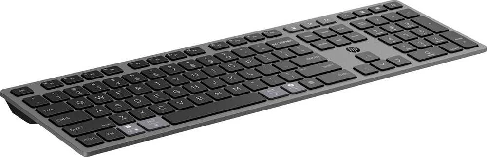 HP 725 Belaidė klaviatūra - Multi-Device, Dual-Mode, Programmable, Rechargeable - Nightfall Juodas, spill resistant - ENG