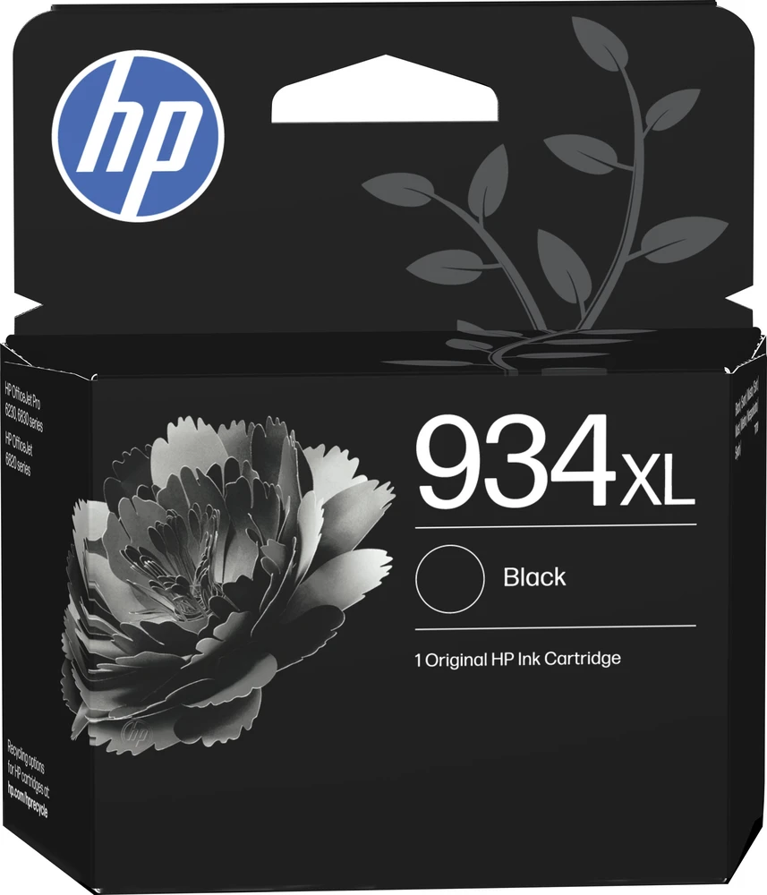 HP oryginalny ink / tusz C2P23AE, HP 934XL, juodas, 1000s, 25,5ml