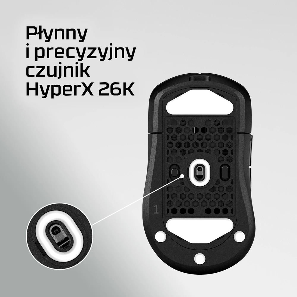 Hewlett Packard (HP) HyperX Pulsefire Saga Wireless – žaidimų pelė (juoda) – pelė