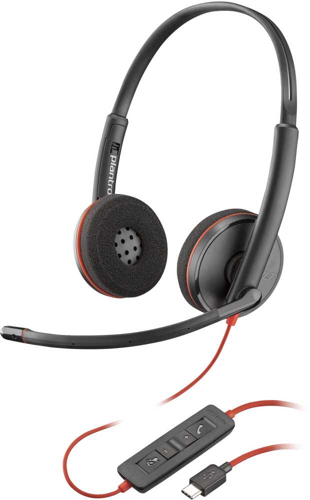 Hewlett Packard (HP) Ausinės HP Blackwire C3220 Stereo USB-C (80S07AA)