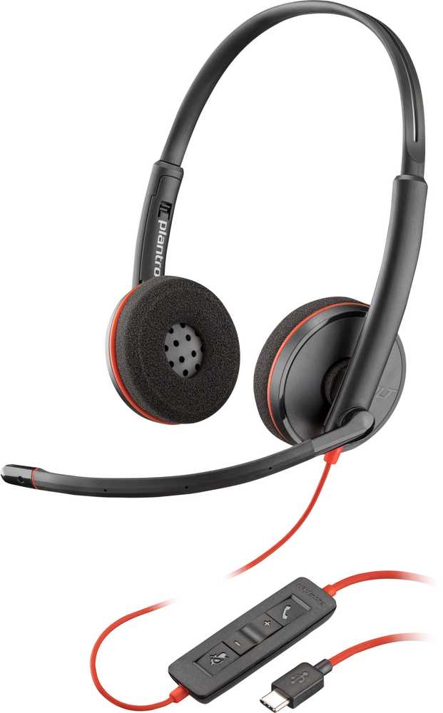 Hewlett Packard (HP) Ausinės HP Blackwire C3220 Stereo USB-C (80S07AA)