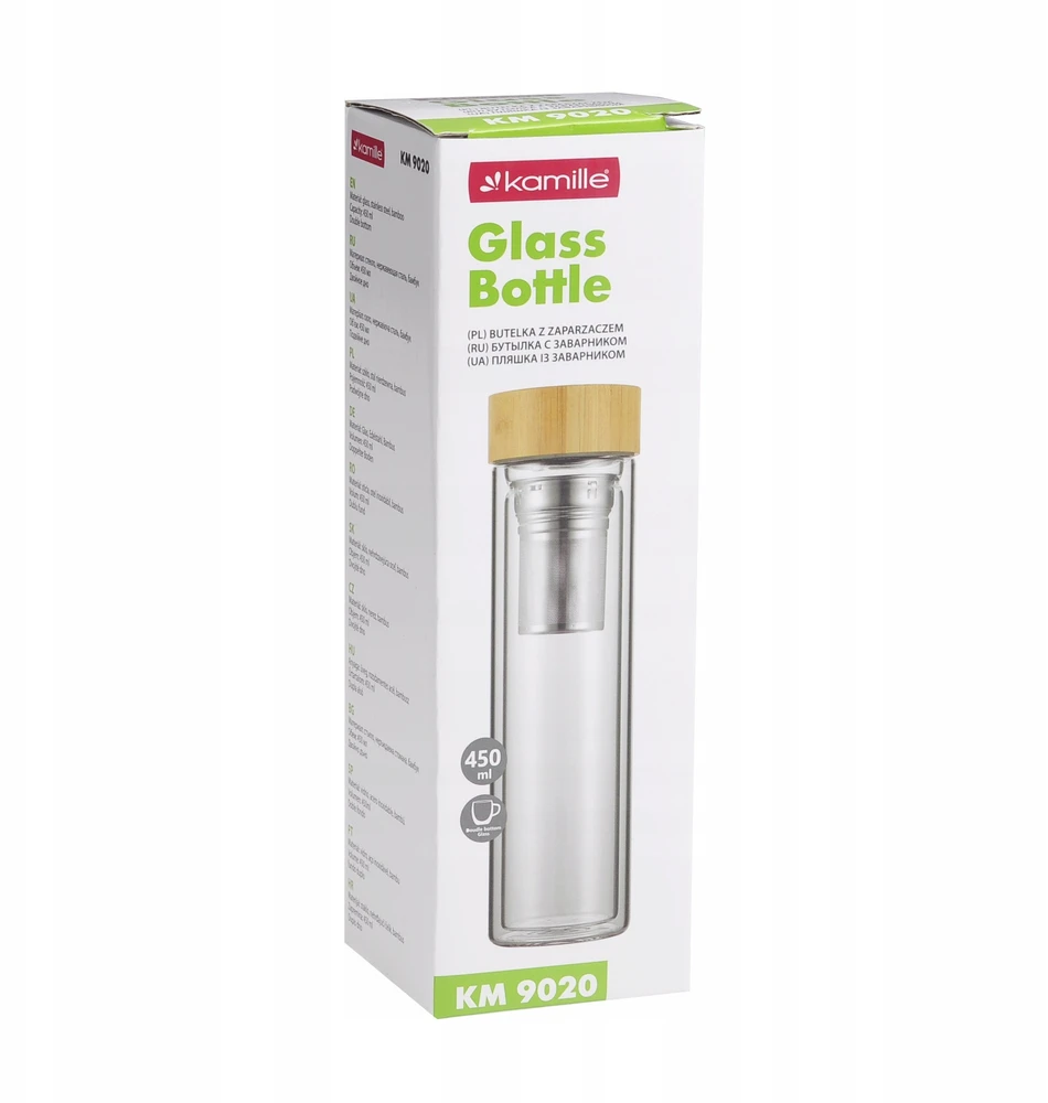 HP Riposo Stiklinis butelis arbatai su sieteliu 0.45 L, R-9020