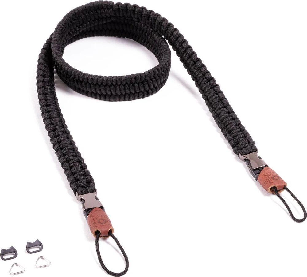 HP C-ROPE kameragurtas Traveler iš parakordo 125 cm tylus Juodas mažmeninė prekyba