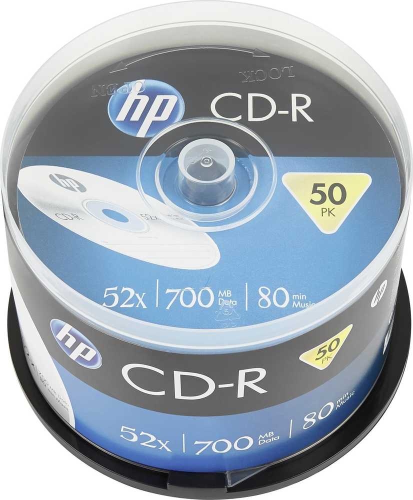 Hewlett Packard (HP) HP CD-R 700 MB 52x 50 vnt (HPCD50C)