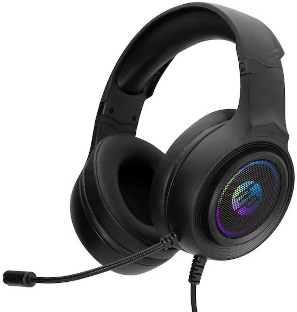 HP DHE-8008UM žaidimų ausinės su RGB apšvietimu