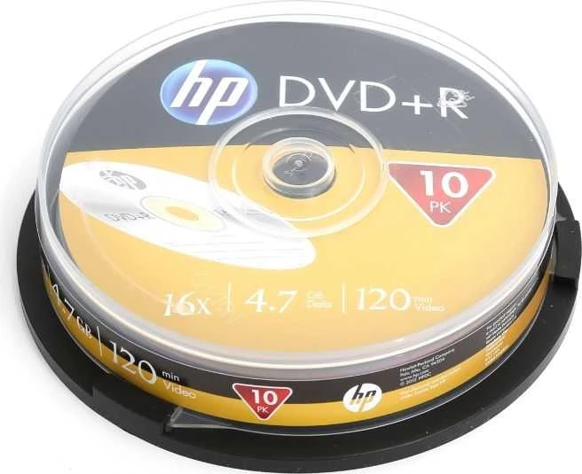 DVD+R HP 4,7 GB (120 min.) 16x 10 sluoksnių