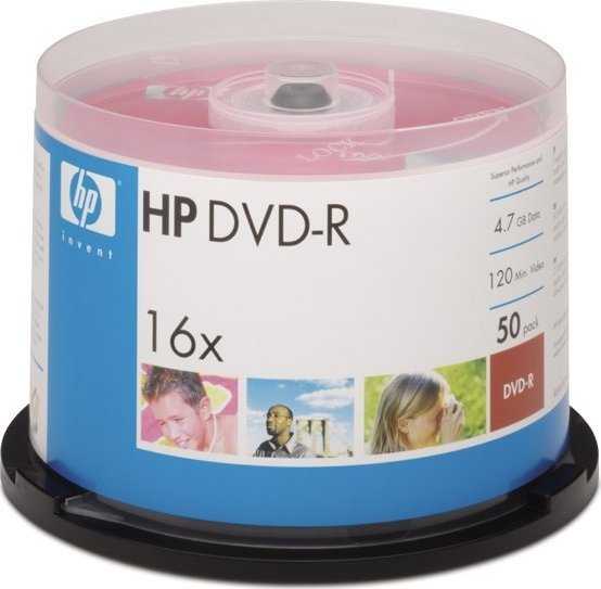 Verbatim HP DVD-R, DME00025-3, 69316, 4,7 GB, 16x, velenas, 50 vnt. pakuotė, nespausdinamas, 12 cm, duomenų archyvavimui