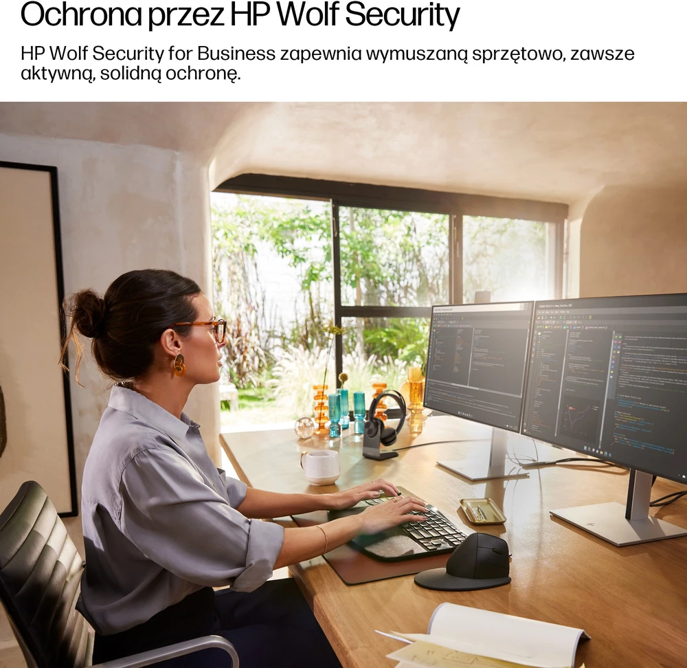Stacionarus kompiuteris „Hewlett Packard“ (HP) „HP EliteDesk 8 Tower G1i“ su dirbtiniu intelektu „Intel Core Ultra 7 265“ procesoriumi, 16 GB DDR5-SDRAM, 1 TB SSD, „Windows 11 Pro“ kompiuteriu, dirbtiniu intelektu, juodu.