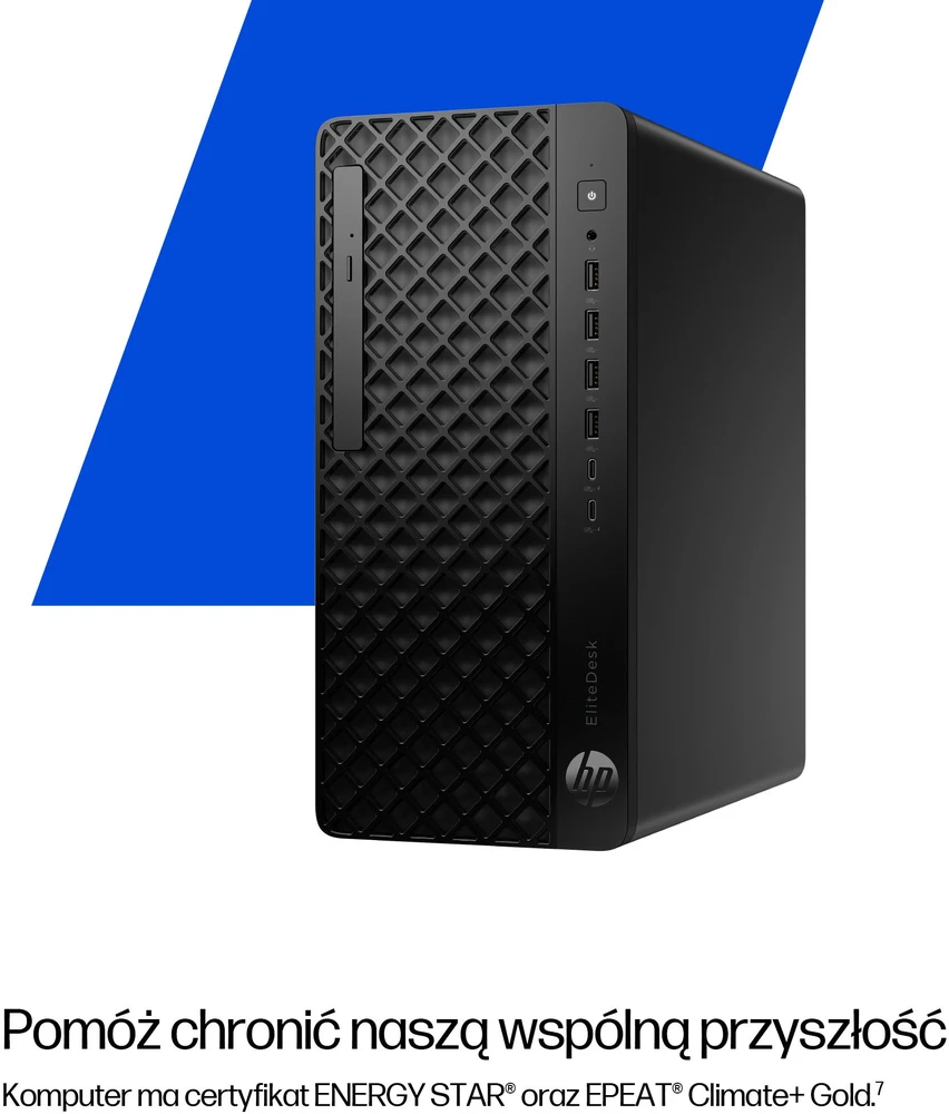 Stacionarus kompiuteris „Hewlett Packard“ (HP) „HP EliteDesk 8 Tower G1i“ su dirbtiniu intelektu „Intel Core Ultra 7 265“ procesoriumi, 16 GB DDR5-SDRAM, 1 TB SSD, „Windows 11 Pro“ kompiuteriu, dirbtiniu intelektu, juodu.