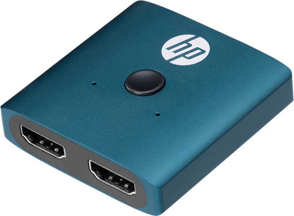 HP Mėlyna HDMI jungiklis, DHC-HD01V, HDMI F – 2x HDMI F, Morandi mėlyna, Hewlett-Packard