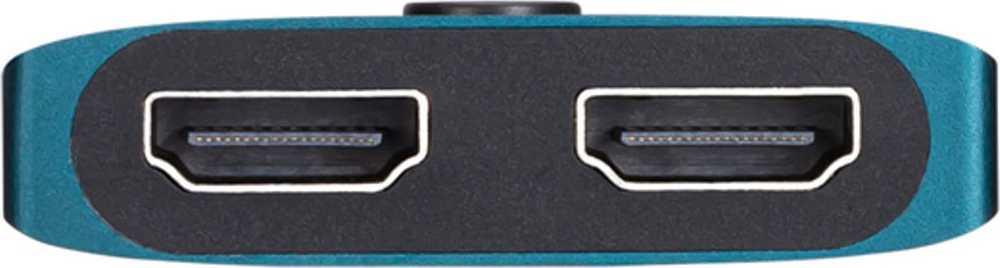 HP Mėlyna HDMI jungiklis, DHC-HD01V, HDMI F – 2x HDMI F, Morandi mėlyna, Hewlett-Packard