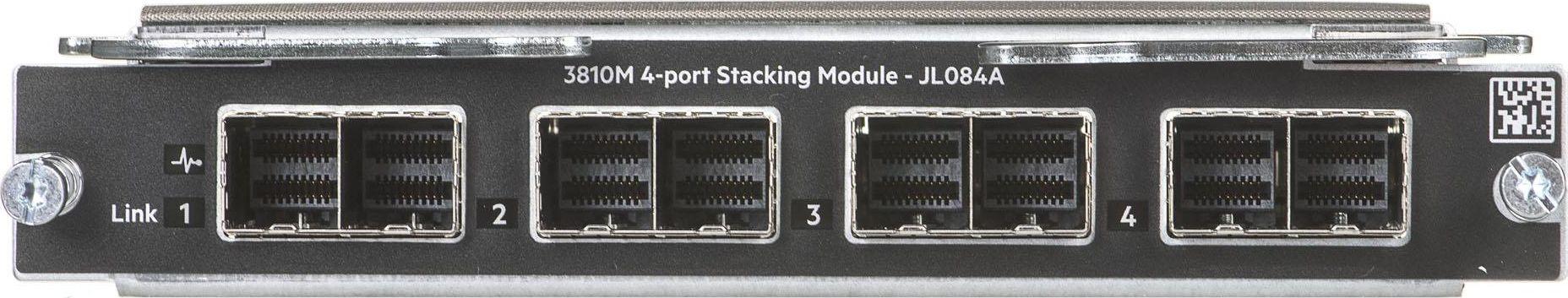 Šakotuvas „Hewlett Packard“ (HP) „HP Hewlett Packard Enterprise“ išplėtimo modulis „Aruba 3810M“ 4 prievadų stekavimo modulis JL084A