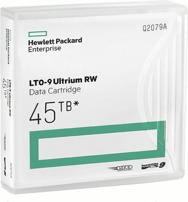 Hewlett Packard (HP) HP HPE Storage LTO-9 Ultrium išorinis juostinis įrenginys (BC042A) + 5x LTO-9 45TB duomenų kasetės (Q2079A) + (716197-B21)