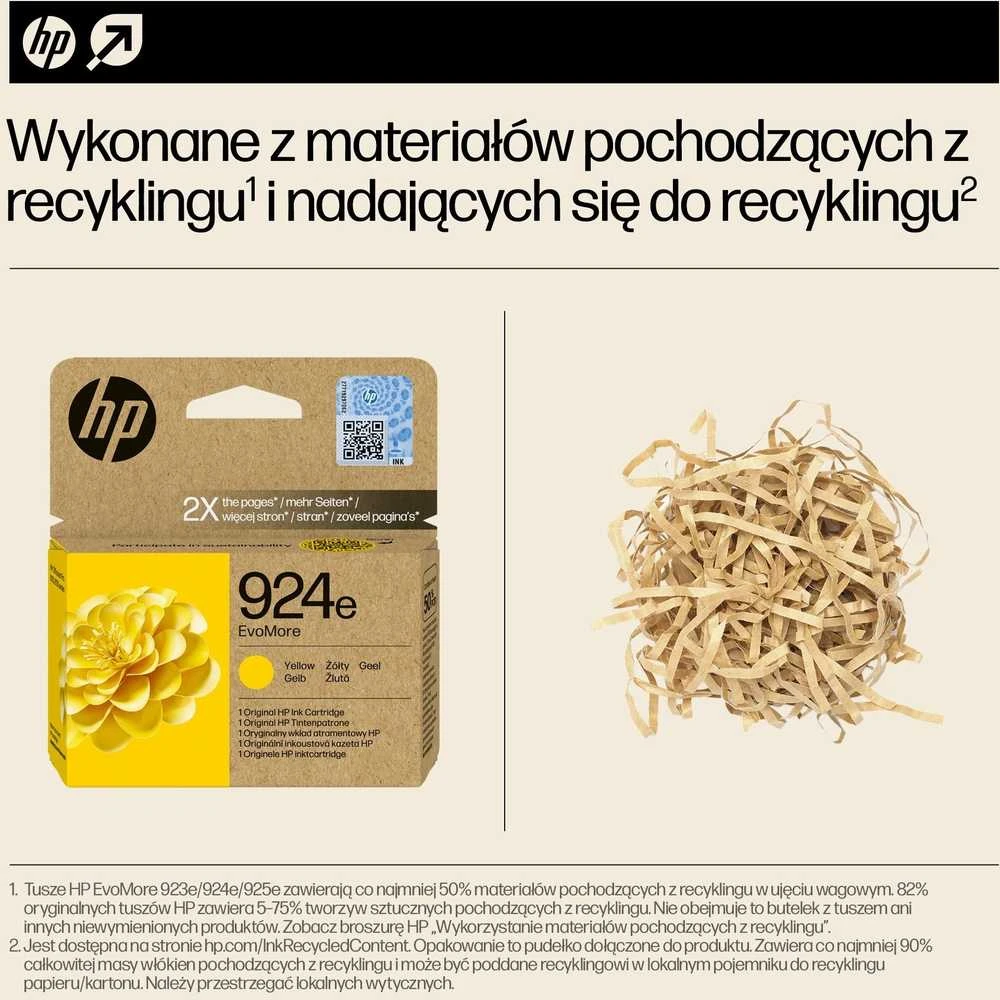 HP No. 924 geltona EVO MORE