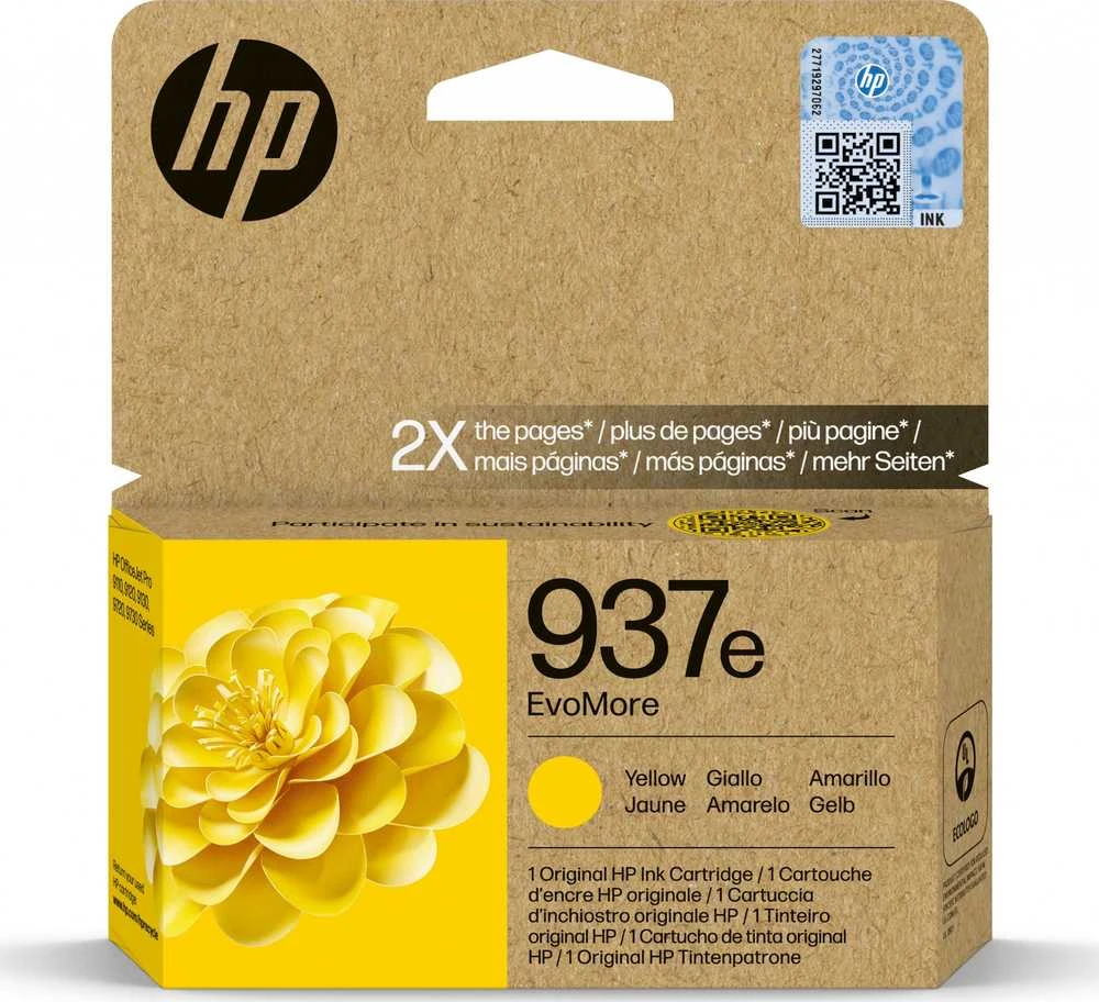 HP No. 937 geltona Instant Ink EVOMORE