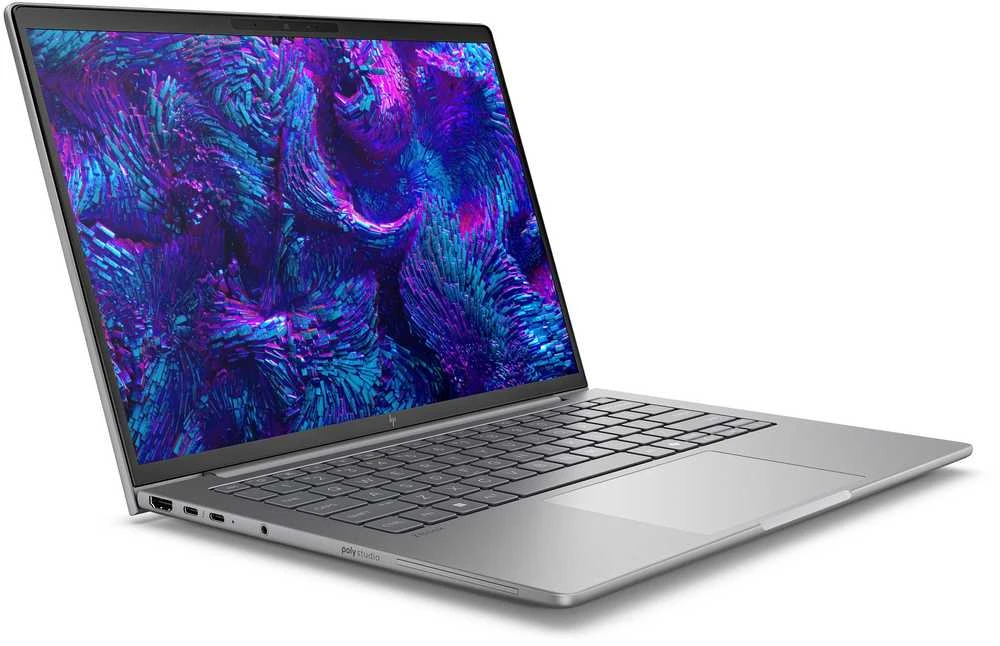Nešiojamas kompiuteris Hewlett Packard (HP) HP ZBook 8 G1i Intel Core Ultra 7 255H Mobili darbo stotis 35,6 cm (14") WUXGA 16 GB DDR5-SDRAM 1 TB SSD NVIDIA RTX 500 Ada Wi-Fi 7 (802.11be) Windows 11 Pro AI darbo stotis, AI asmeninis kompiuteris Sidabrinis