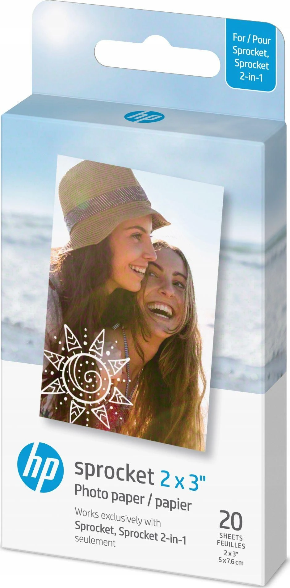 HP Sprocket Zink Paper 2x3" - 20 vnt.