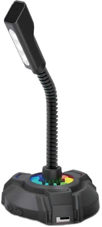 HP, kompiuterio mikrofonas, DHP-1100C, Juoda, USB šakotuvo LED lemputė