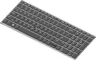 Klaviatūra Hewlett Packard (HP) HP KYBD SR BL 15 -EURO