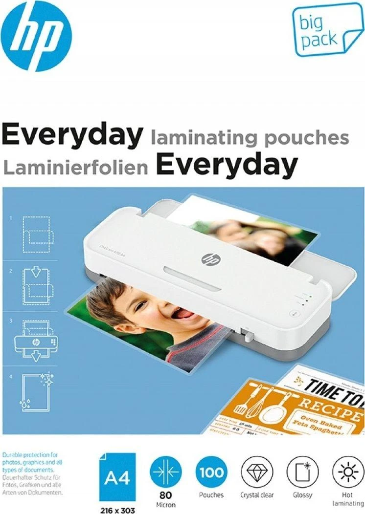 Laminavimo Plėvelė - HP Kasdien A4 100 Vnt.