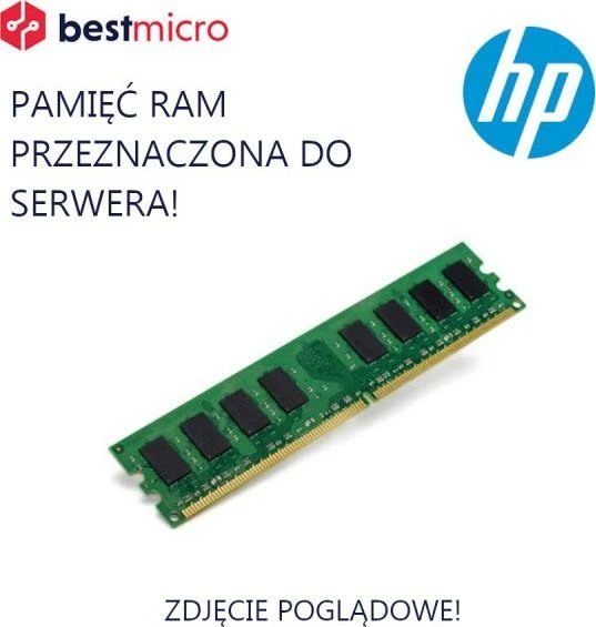 Hewlett Packard (HP) HP Atmintis RAM atminties rinkinys, DDR3 8GB 1333MHz, 1x8GB, PC3L-10600, CL9, ECC - 664690-001 - Refabrykowany, do serwera