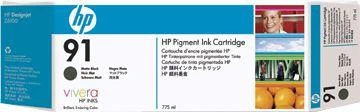 Hewlett Packard (HP) HP 91 ink juodas matte Vivera 775ml DesignJet Z6100