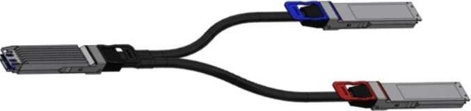 HP NVIDIA - 800GBase Splitter fur direkten Anschluss - OSFP (M) zu OSFP (M) - 2 m - halogenfrei, passiv, Flattop